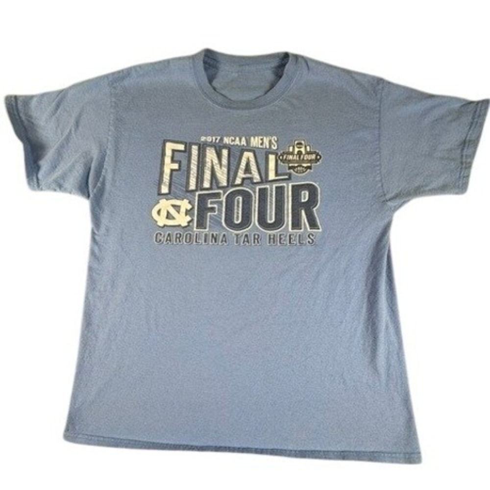 NCAA T-Shirt Mens Medium Carolina Tar Heels 2017 Final Four Blue Short Sleeve